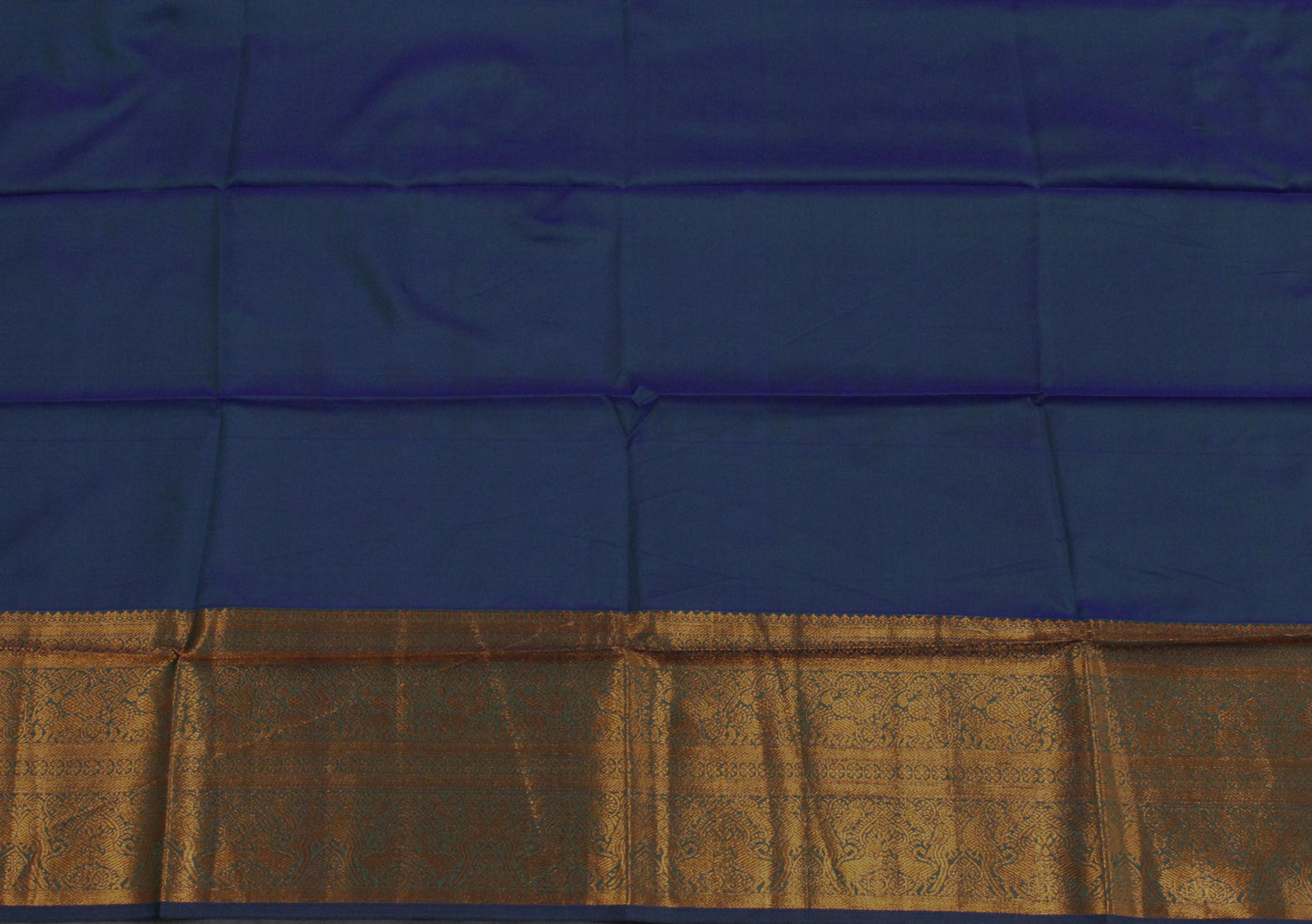 Pista Green Semi Silk Saree with Blue Border