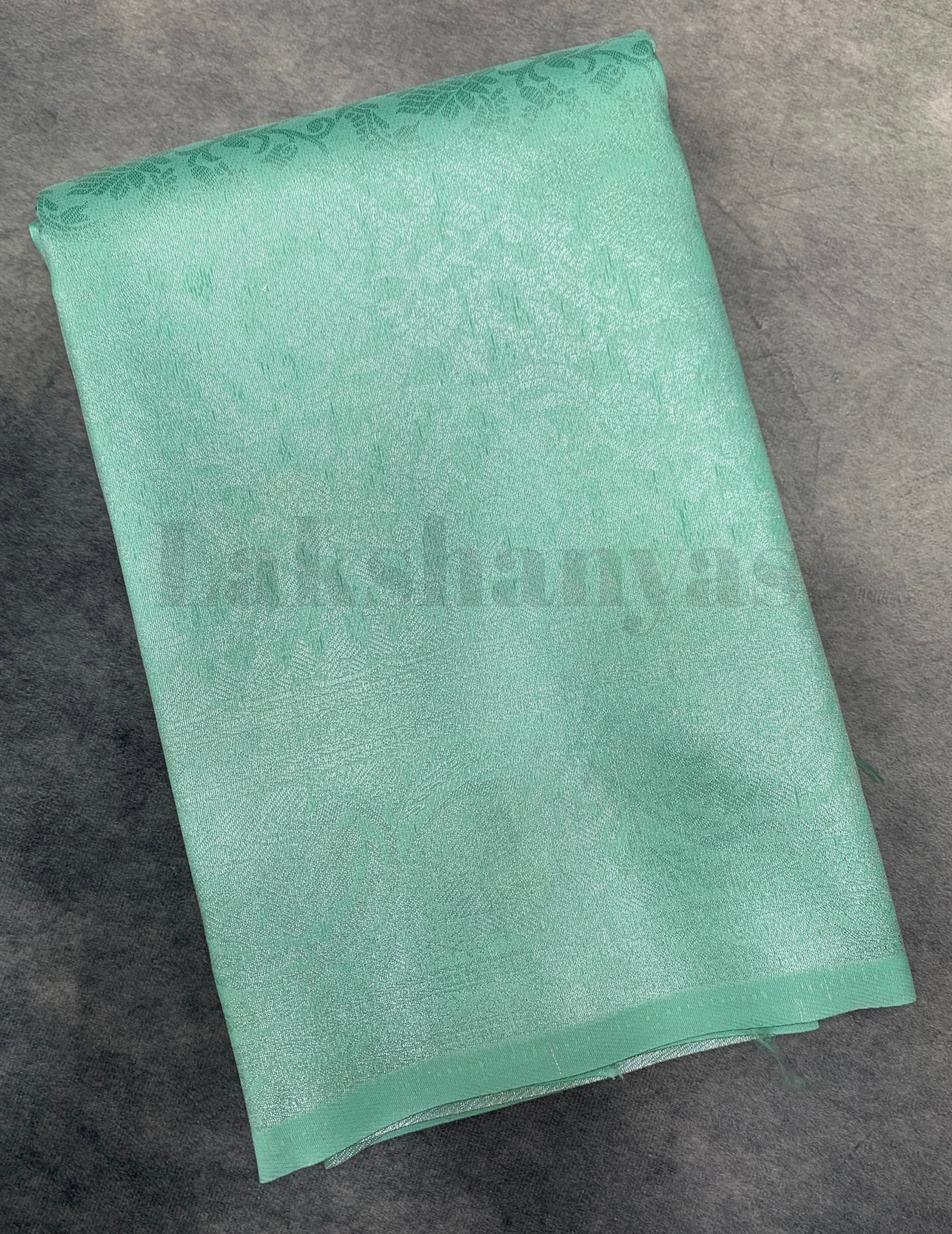 Pista Green Colour Soft Silk Saree with Self Colour Border