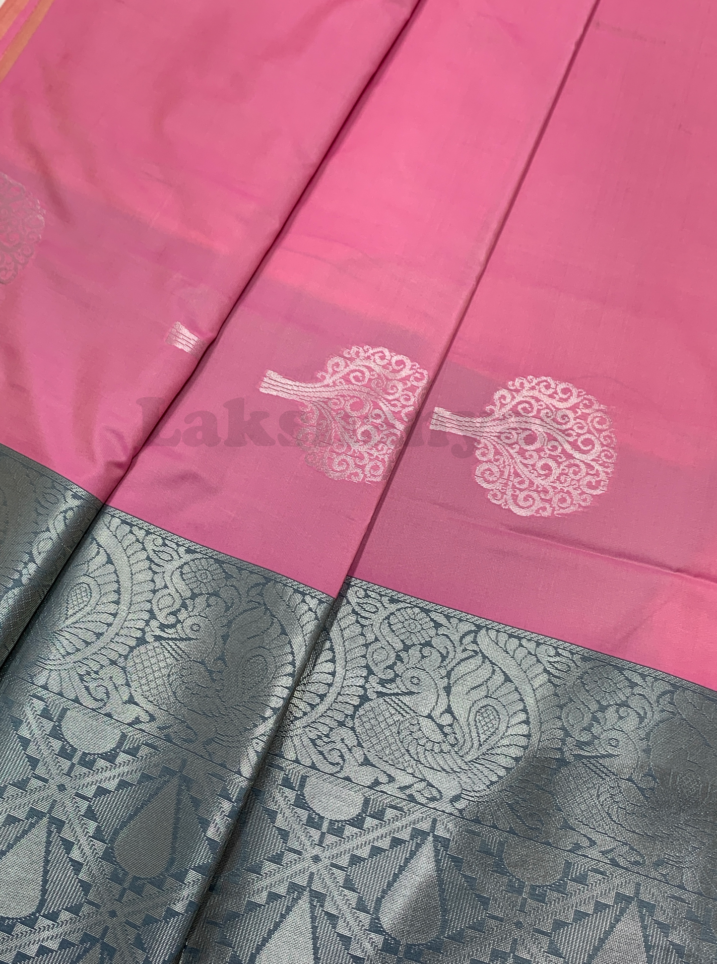 Baby Pink Soft Silk Saree