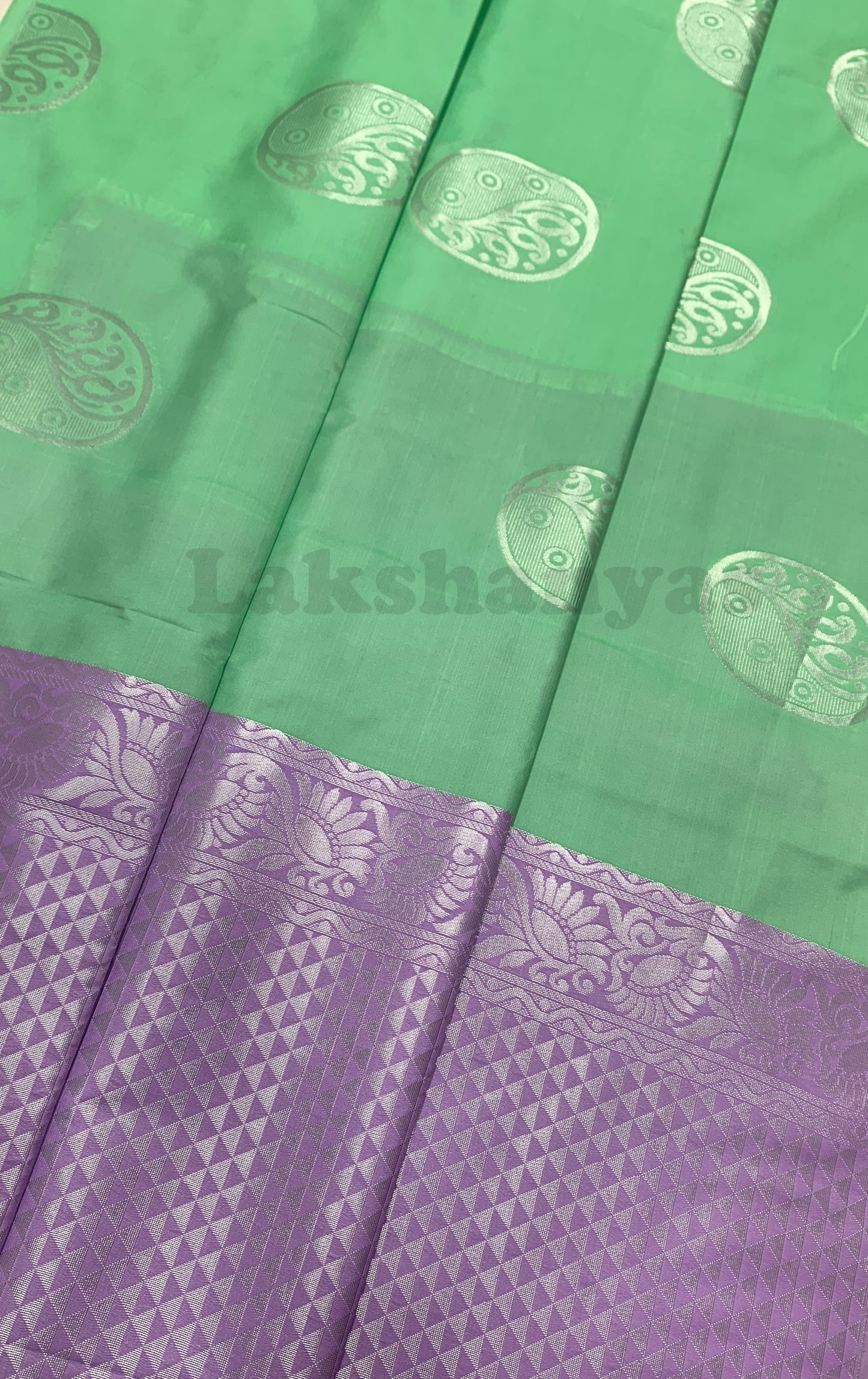 Light Green Colour Soft Silk Saree