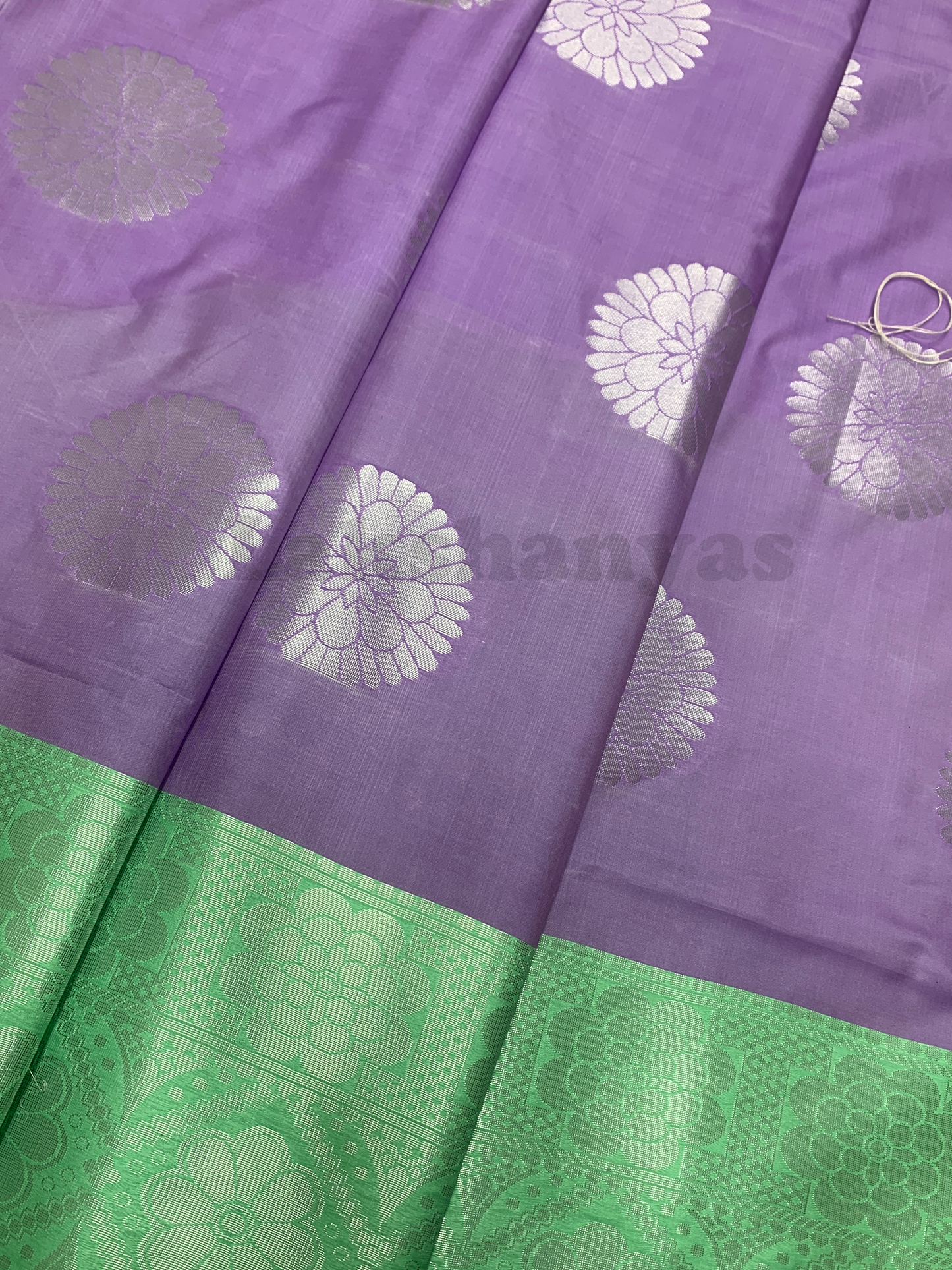 Lavender Colour Soft Silk Saree