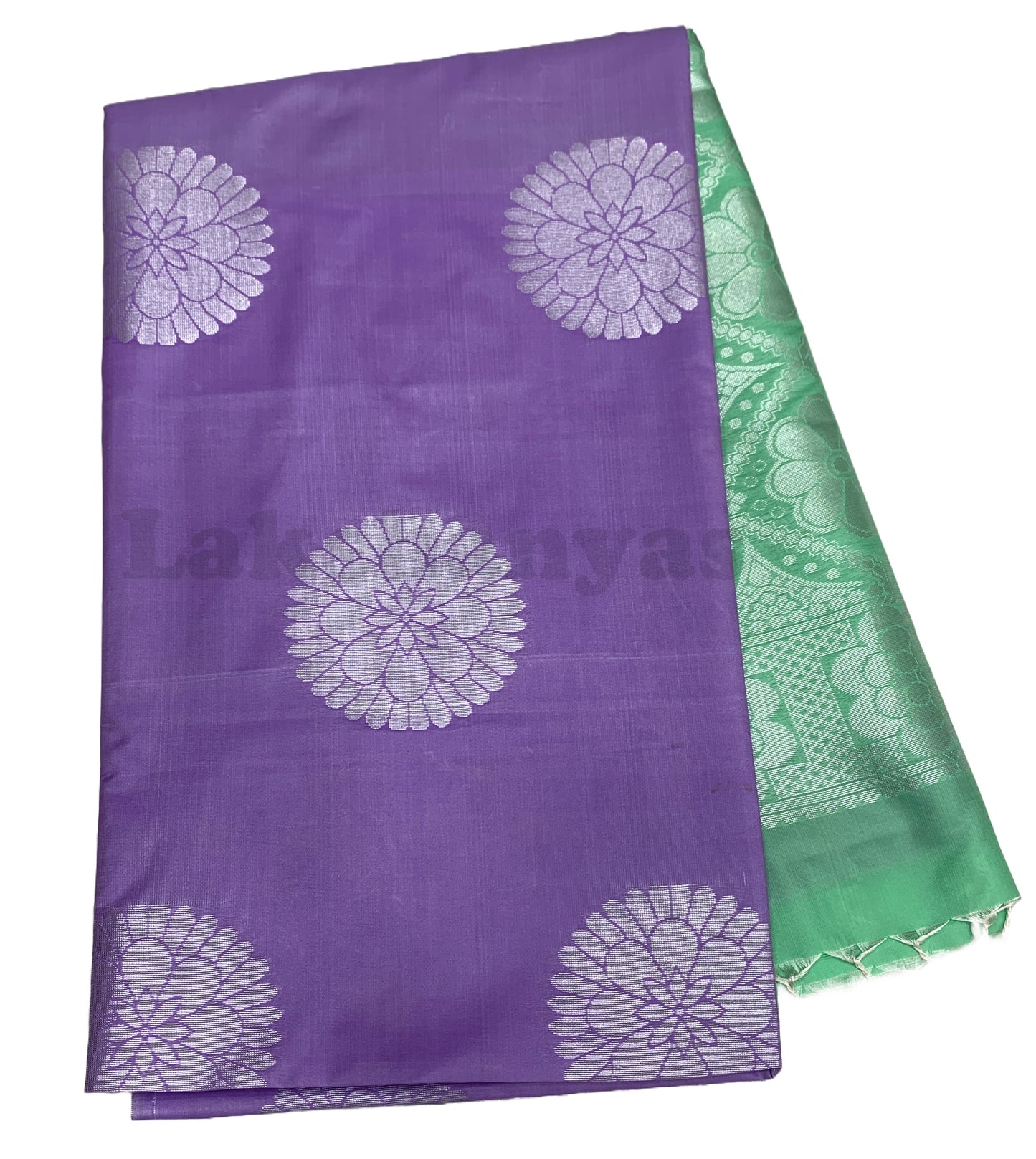 Lavender Colour Soft Silk Saree