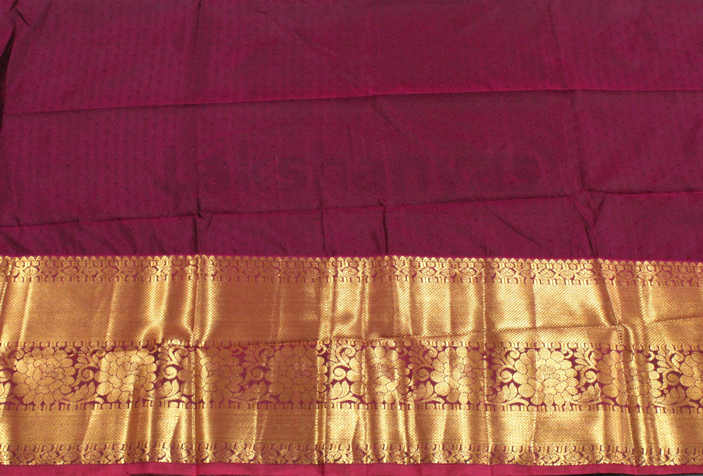 Gray Semi Silk Saree with Pink border