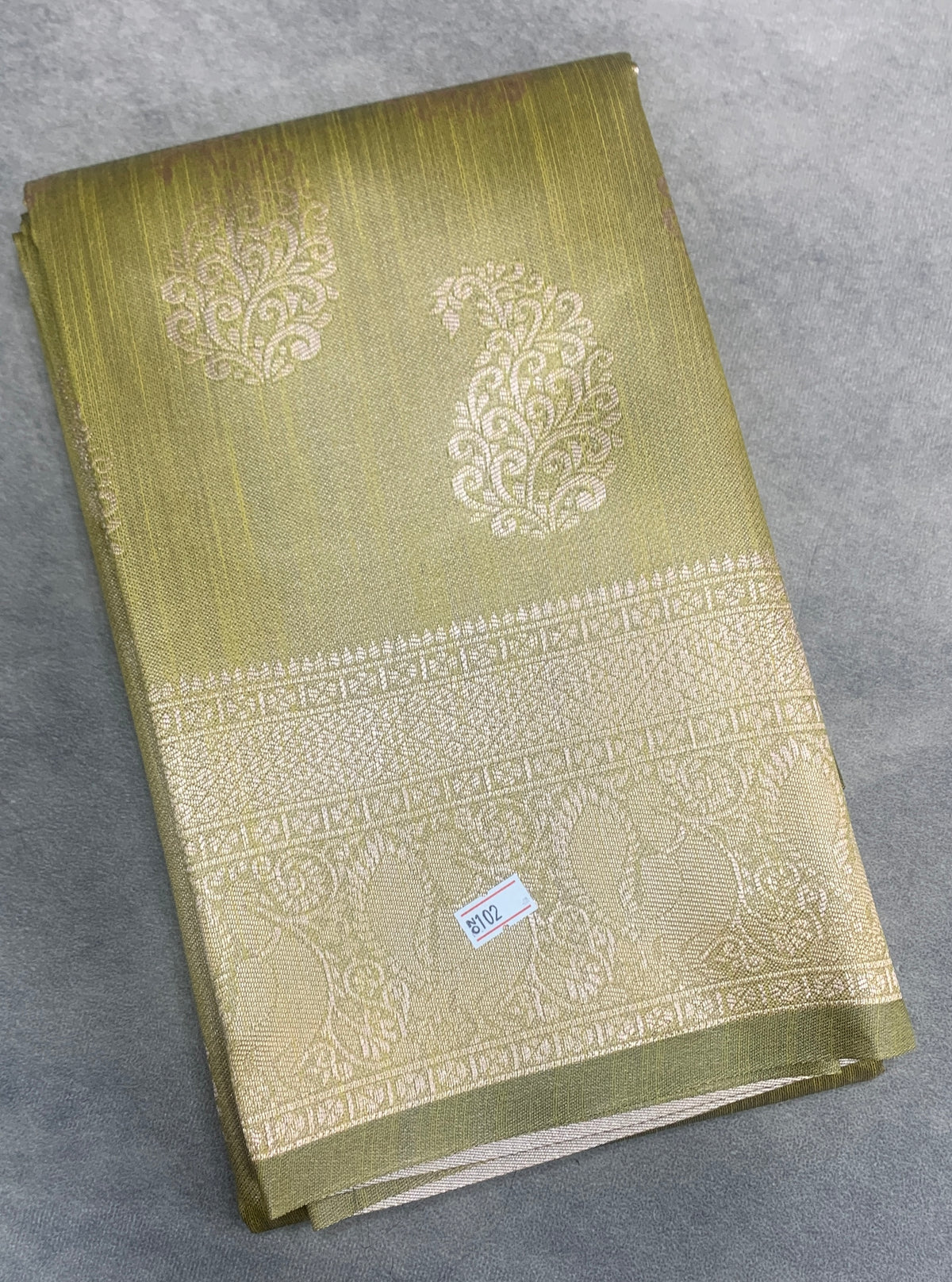 Mustard Colour Semi Jute Silk Saree with Silver Zari Border