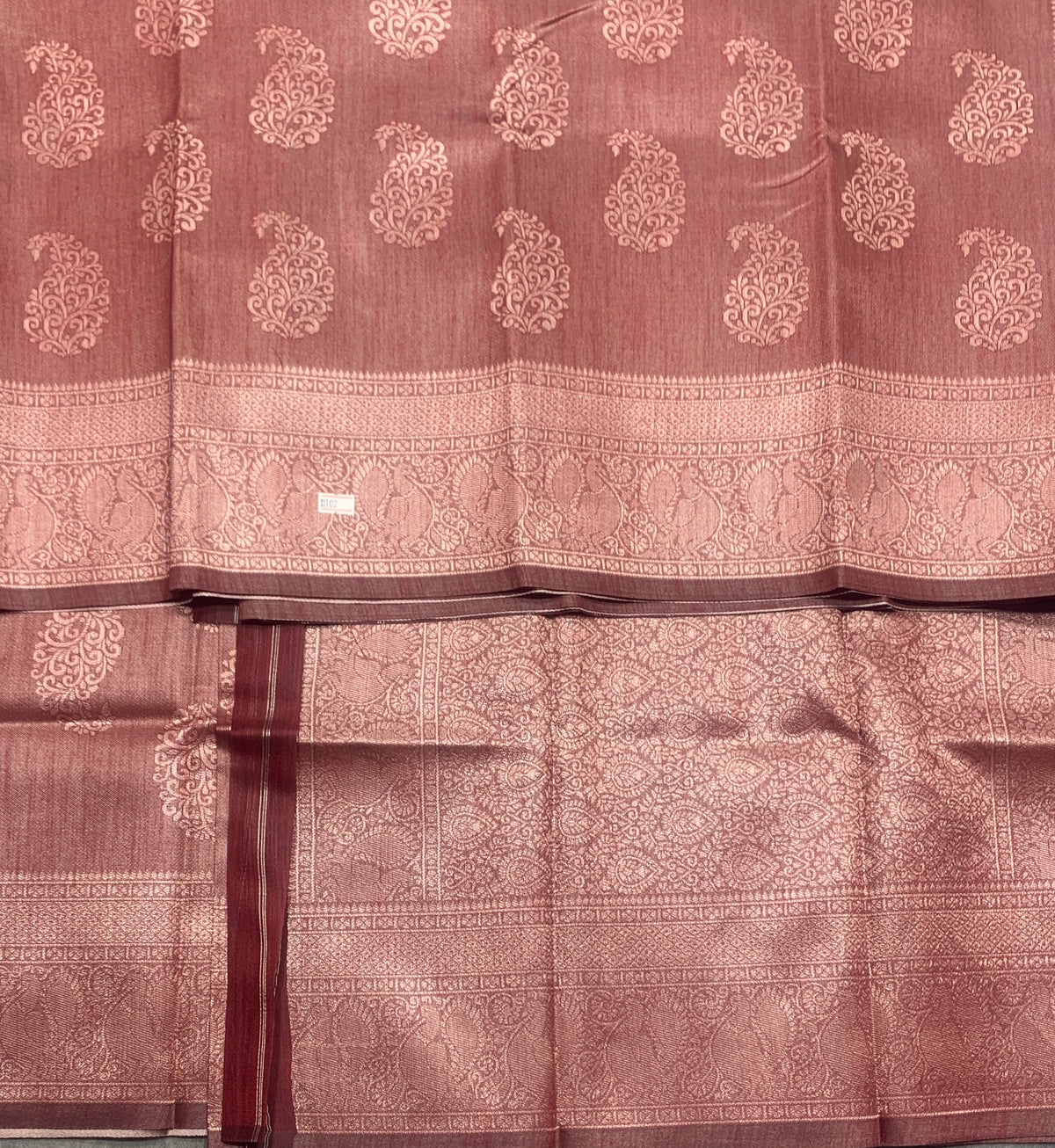 Maroon Colour Semi Jute Silk Saree with Silver Zari Border