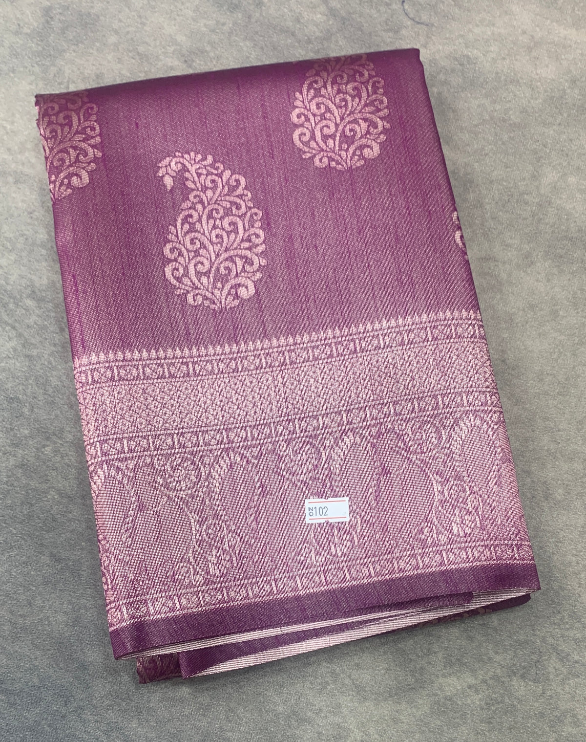 Semi Jute Silk Saree – Magenta Pink with Silver Zari Border