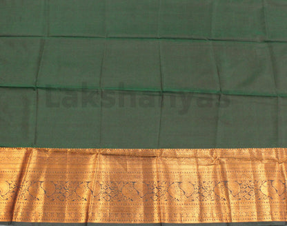 Mustard Semi Silk Saree with Green Border