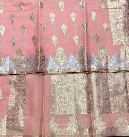 Baby Pink Colour Sona Roopa Silk Saree