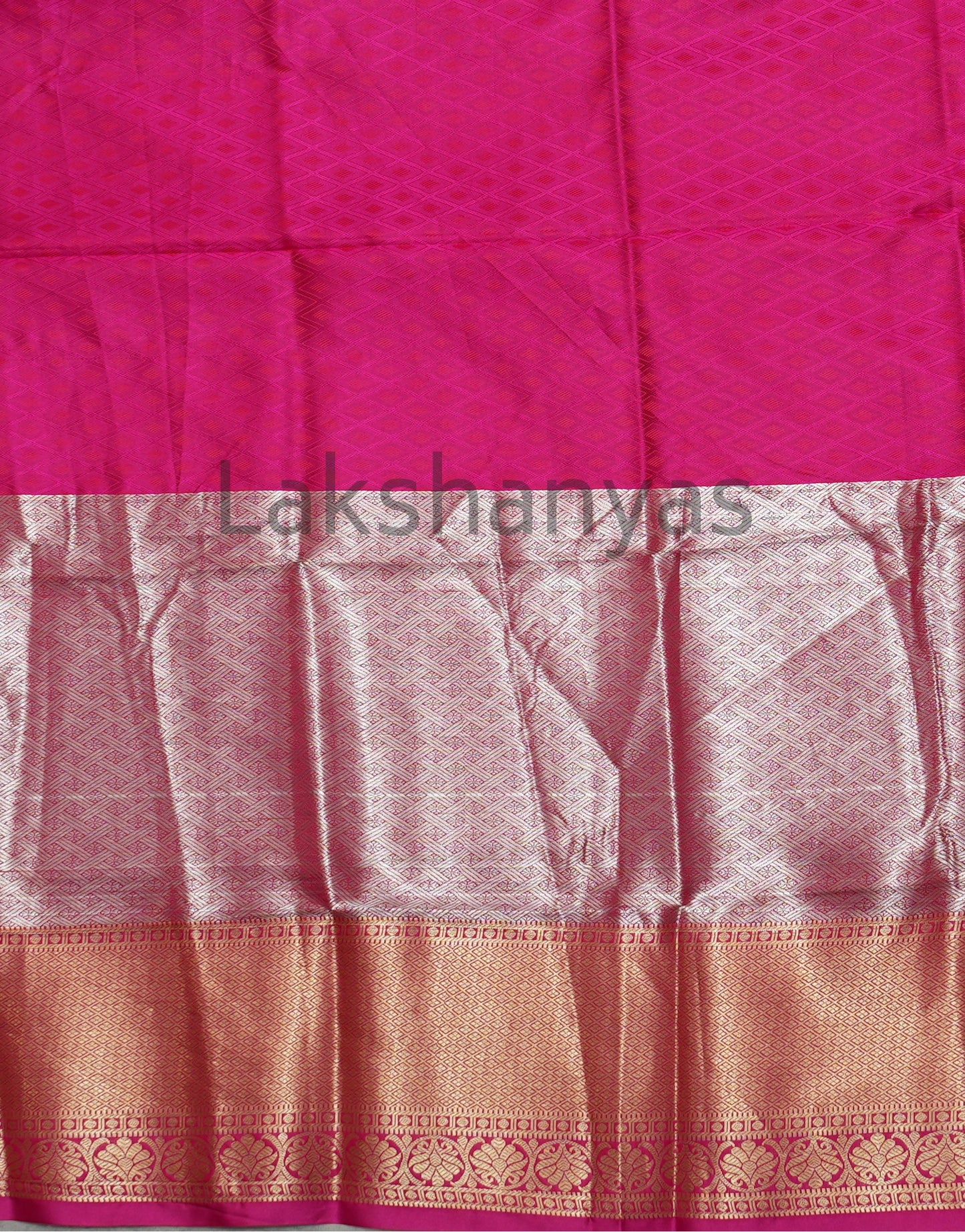 Brown Semi Silk with Rettai Pettu meenakari work