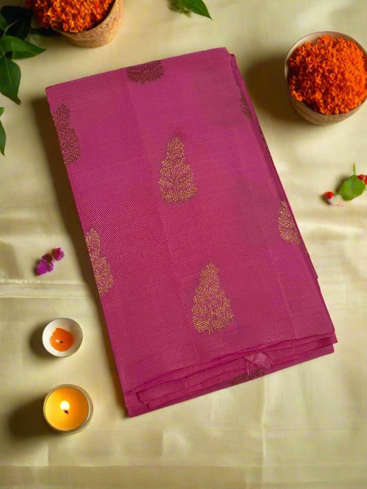 Baby Pink Kanjivaram Silk Saree