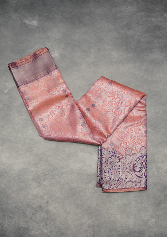 Pink Tissue Saree