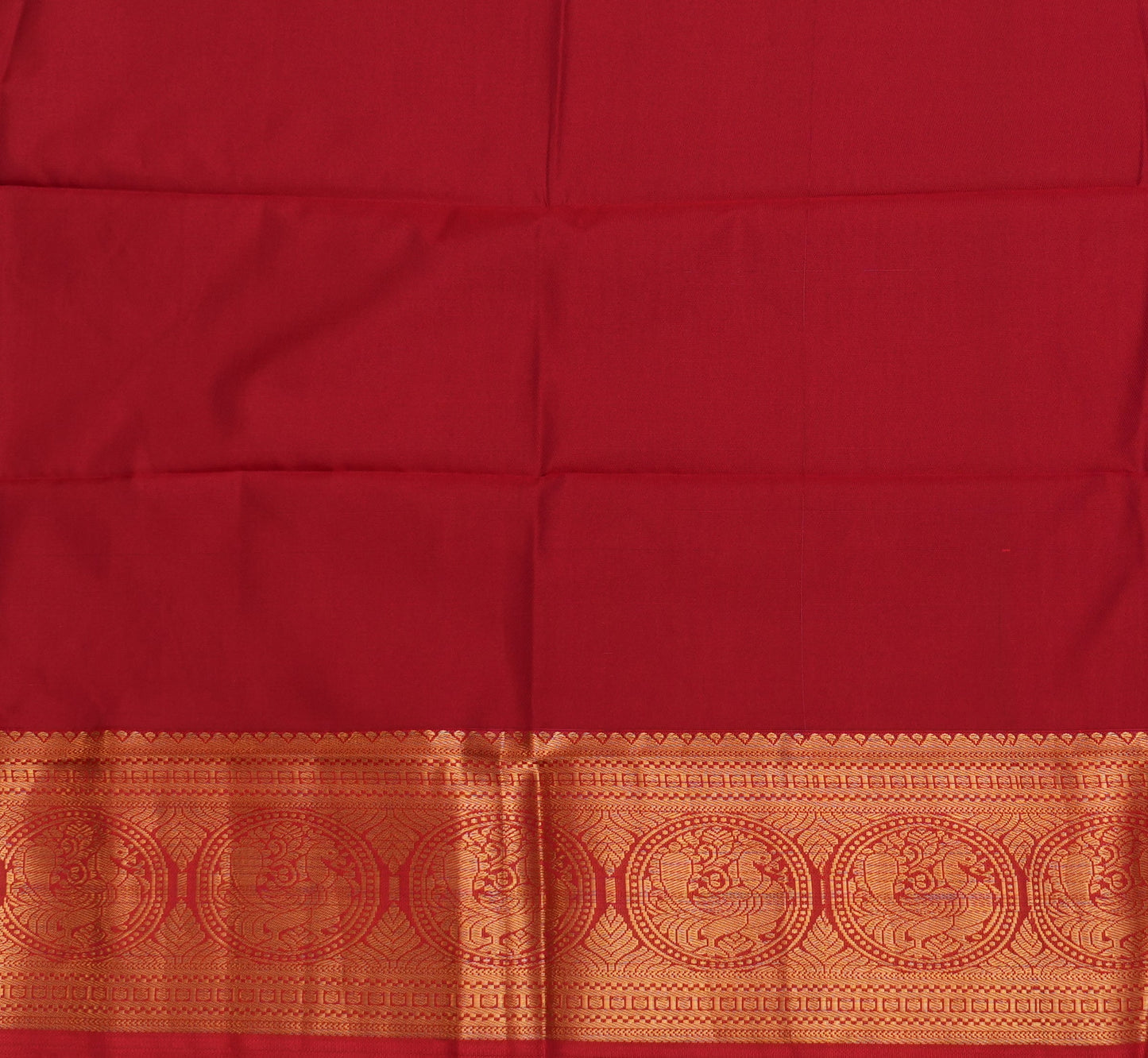 Grey Semi Silk Saree with Maroon Border