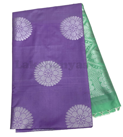 Lavender Colour Soft Silk Saree