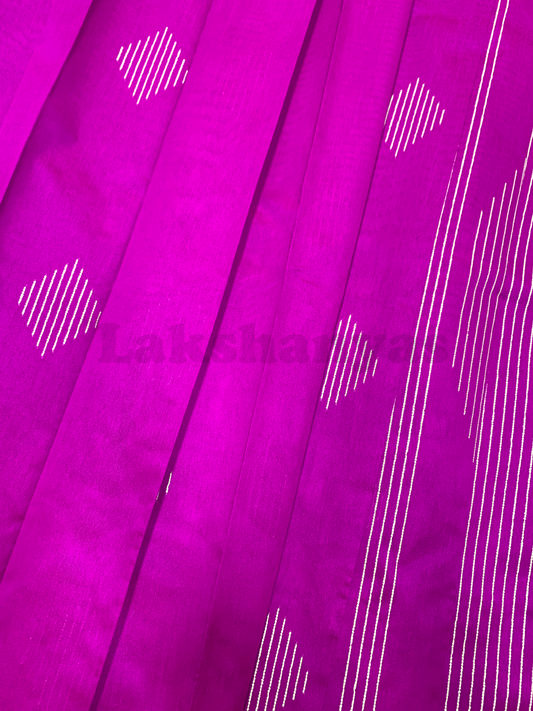 Pink Colour Jute Cotton Saree