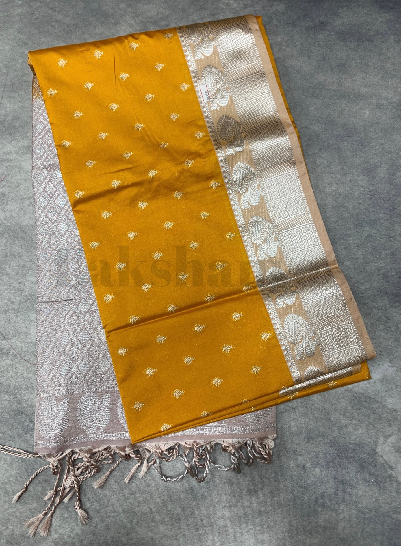Yellow Colour Soft Silk Saree with Silver Colour Border