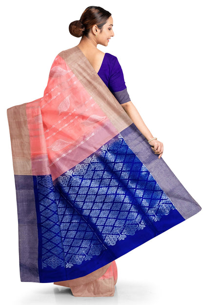 Soft Silk Pastel Pink Kanchivaram Saree