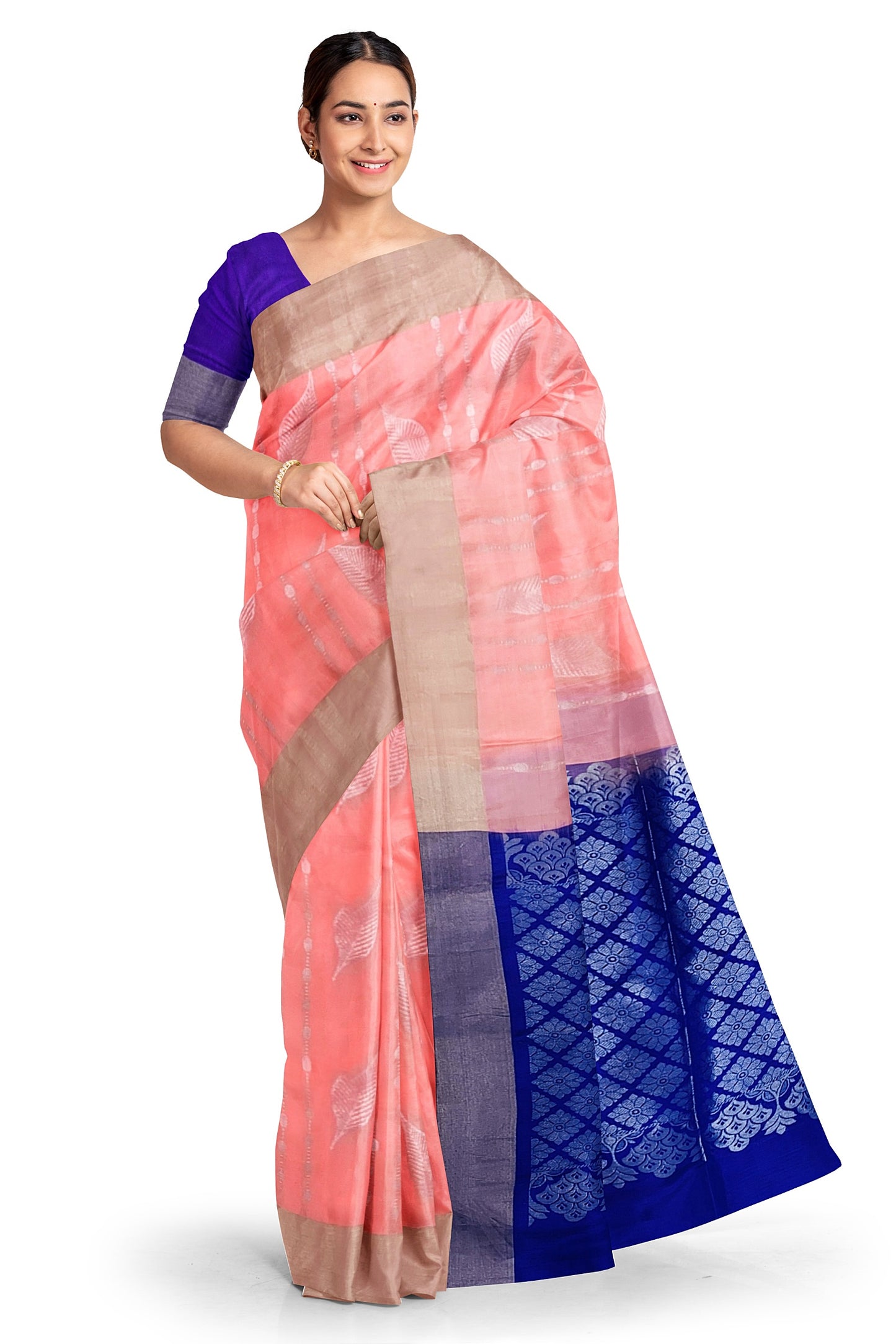 Soft Silk Pastel Pink Kanchivaram Saree